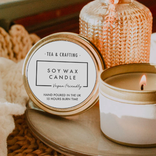 Pure Soy Candle Making Class Vegan Friendly Tea & Crafting