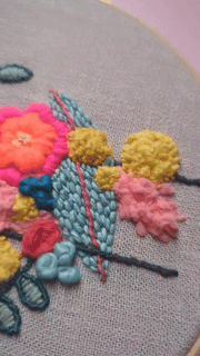 Wildfloss Abstract Embroidery Classes at Tea and Crafting Covent Garden central London workshops