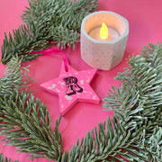Jesmonite Christmas Decorations - Jesmonite Star Ornaments Unique Christmas Workshops in Central London 1  