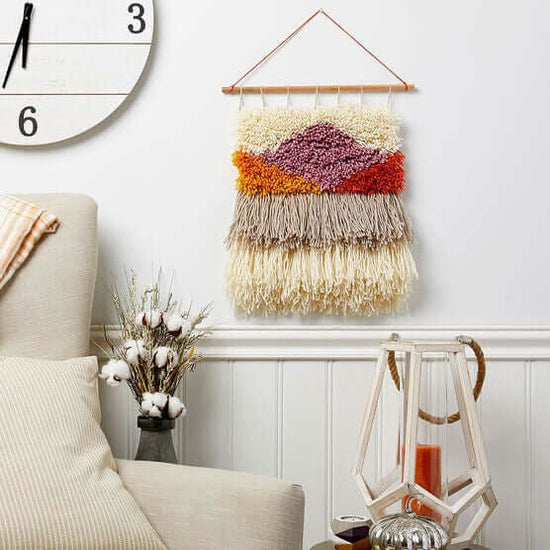 Learn Latch Hook and Locker Hook Wall Hanging ONLINE workshop with craft kit and live virtual streaming