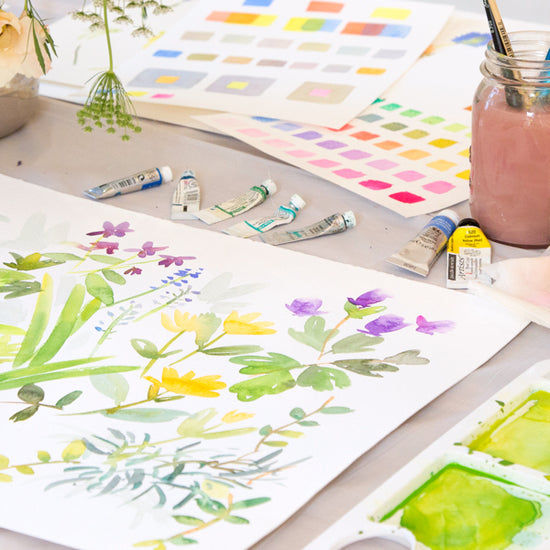 Beginners Watercolour Painting - Florals