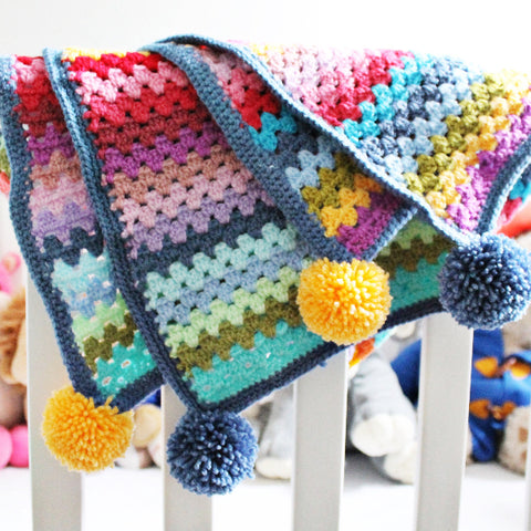 Beginners Crochet - Crochet a Granny Stripe Blanket