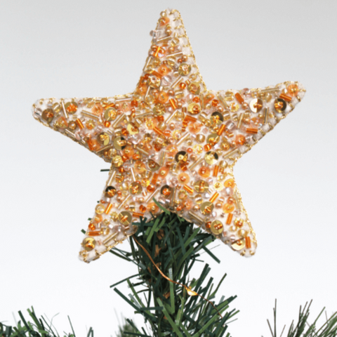 Beginners Embroidery - Introduction to 3D Beaded Embroidery - A Festive Star