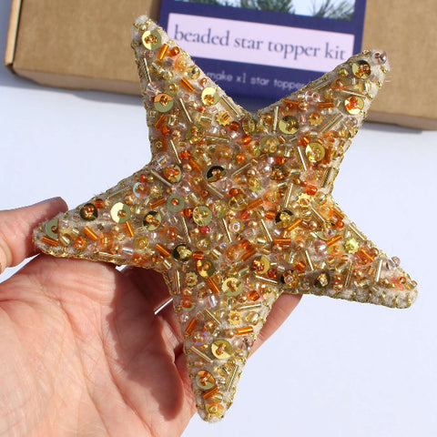 Beginners Embroidery - Introduction to 3D Beaded Embroidery - A Festive Star