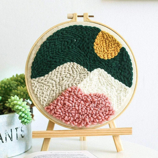 Modern Punch Needle Embroidery classes in London, meet new people and craft with friends. A unique London experience.