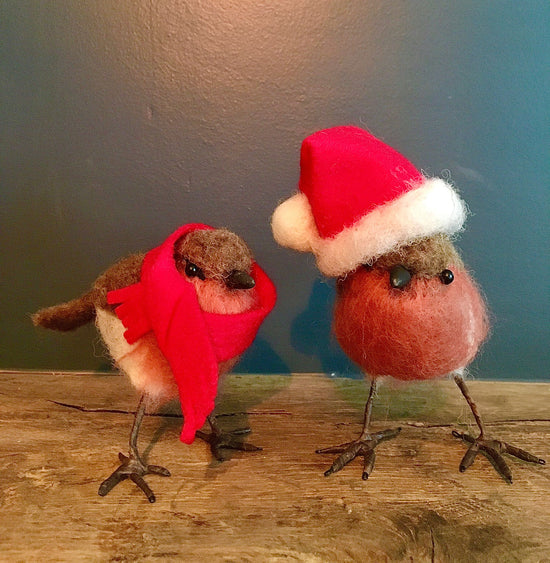 Learn Needle Felting - Festive Robin