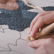 Punch Needle Embroidery classes in London, meet new people and craft with friends. A unique London experience.