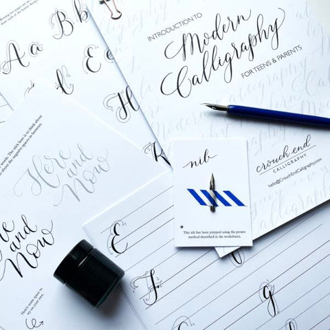 Inked Together: Modern Calligraphy for Tweens, Teens and Parents