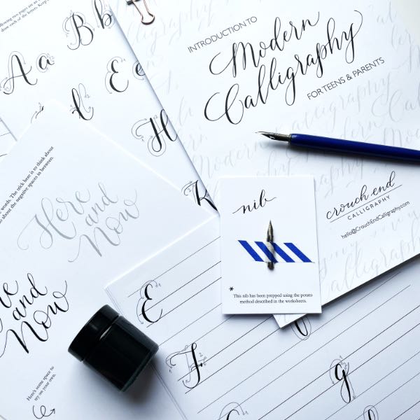 Inked Together: Modern Calligraphy for Tweens, Teens and Parents