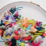 Wildfloss Abstract Embroidery Workshop at Tea and Crafting Central London