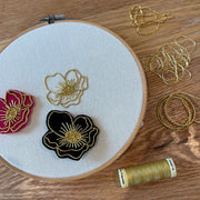 Introduction to Goldwork Embroidery | Floral Brooch or Display Piece