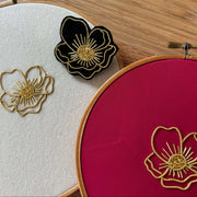 Introduction to Goldwork Embroidery | Floral Brooch or Display Piece