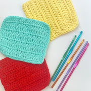 Learn to Crochet Online - we post out a kit and teach you live how to crochet via Zoom