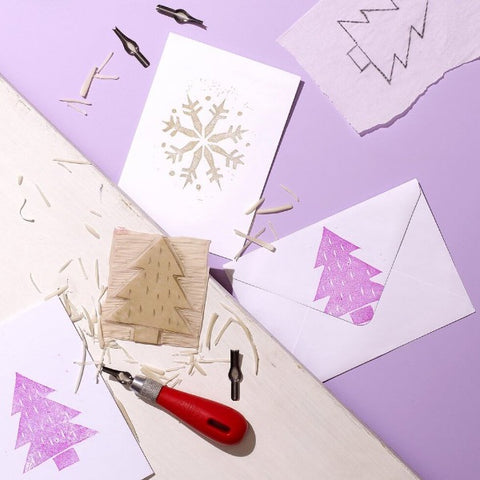 Lino Printing - Christmas Cards and Gift Tags for Beginners