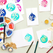 Winter Watercolours for Beginners Bauble Painting