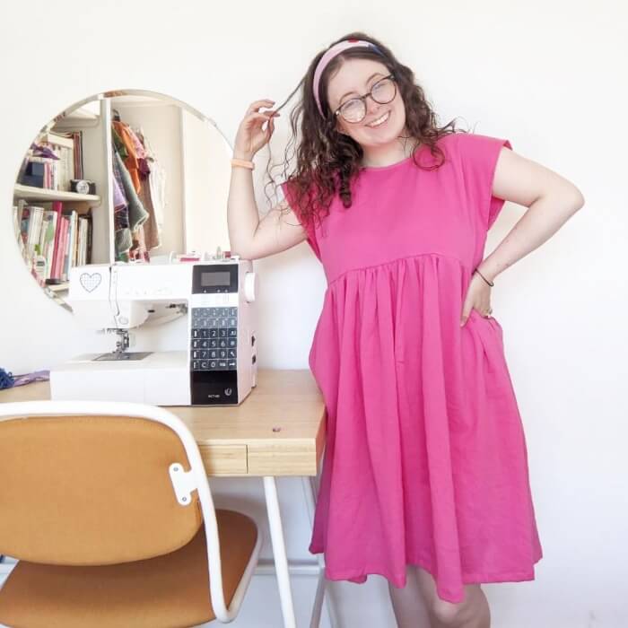 Learn to Sew Your Own Summer Dress without a pattern at Tea and Crafting online virtual Sewing lessons
