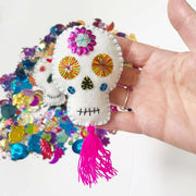 Day of the Dead Halloween Colourful Skulls Sip and Craft Party