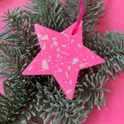 Jesmonite Christmas Decorations - Jesmonite Star Ornaments Unique Christmas Workshops in Central London