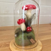 Learn how to Needle Felt and Needle Felt a Christmas Toadstool - Unique Christmas Party Activity