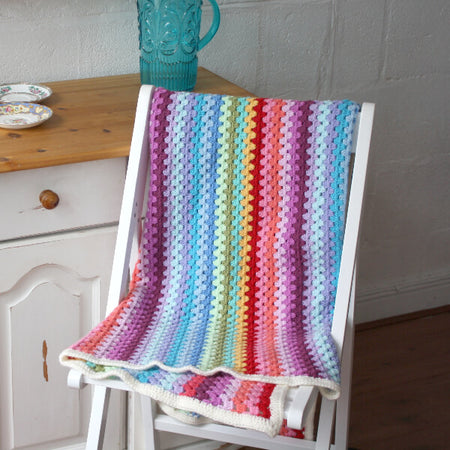 Learn to Crochet Granny Stripes at Home Online Workshop in London
