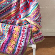 Learn New Ways To Crochet at Home by Making a Sampler Blanket with a Kit and Online Live Class 