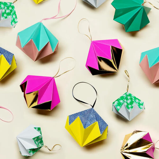Learn Origami by Making Christmas Baubles