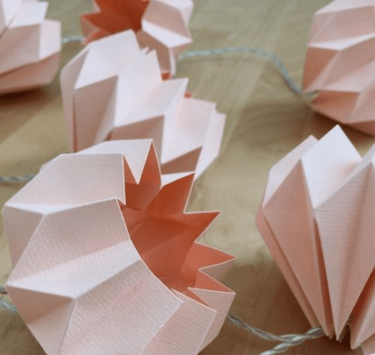 Make Beautiful Fairy Lights out of Designer paper with Tea and Crafting