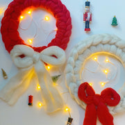 Arm Knitting Wreaths Beginners Arm Knitting KnittingClassesinLondonand Virtual Beginners Christmas Workshops