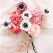 Make your own sustainable and ever lasting flower bouquet. Paper flower making classes in London.