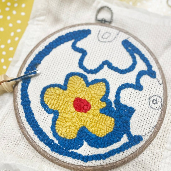 Punch Needle Embroidery classes in London, meet new people and craft with friends. A unique London experience.