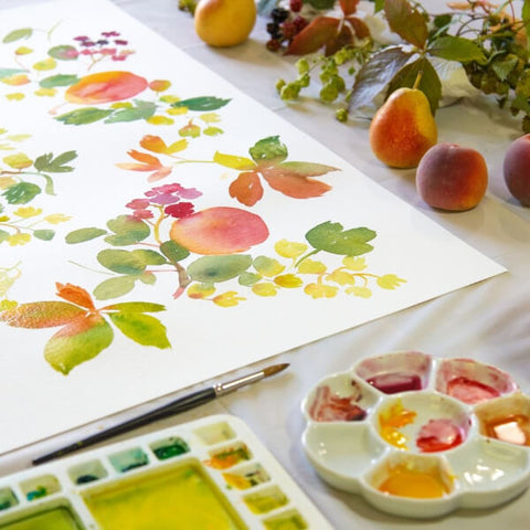 Beginners Autumn Halloween Watercolour Painting
