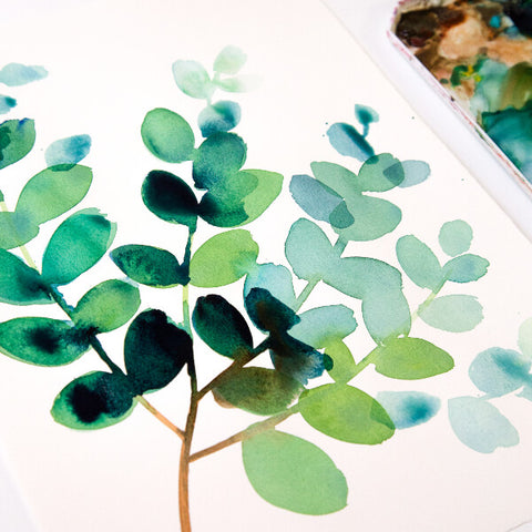 Beginners Autumn Halloween Watercolour Painting